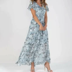 Jurken & Jumpsuits Dames*GABRIELLE - Luchtige lange bloemenjurk voor dames, perfect voor de zomer