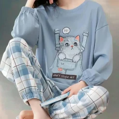 Sets Dames*Galia - Ontspannen en elegante loungeset voor dames, perfect voor de zomer Blauw