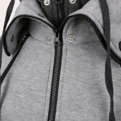 Jassen Heren*Gaspar - Sportieve zomer herenhoodie met rits