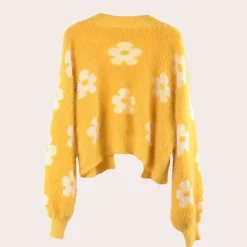 Truien & Vesten Dames*Gaspara - Stralend gebloemd zomer vest met lantaarnmouwen voor dames