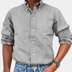 Shirts Heren*Gastone - Klassiek herenoverhemd voor de zomer