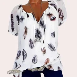 Blazers & Blouses Dames*Gemakkelijke en losvallende damesblouse voor de zomer