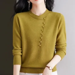 Truien & Vesten Dames*Gergana - Modieuze dames zomertrui met tijdloze knopen