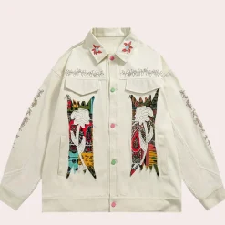 Jassen Dames*Gertrude - Lente/Zomer Damesjas in straatstijl Beige