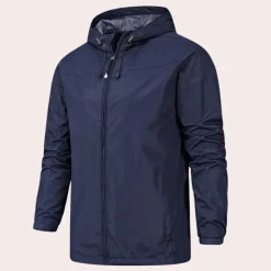 Jassen Heren*Gervais - Heren zomer windjack met capuchon