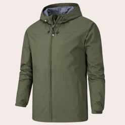 Jassen Heren*Gervais - Heren zomer windjack met capuchon