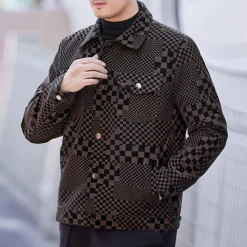 Jassen Heren*Ghita - Ontspannen Pasvorm Zomer Knoopjack voor Mannen