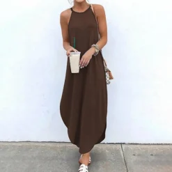 Jurken & Jumpsuits Dames*GIOVANNA - Stijlvolle zomerse casual jurk met riempjes