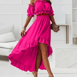 Sets Dames*GORDANA - Prachtige lange zomerjurk