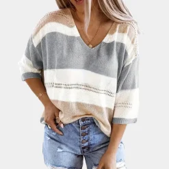 Truien & Vesten Dames*Grazina - Lichtgewicht zomerse trui voor dames Grijs