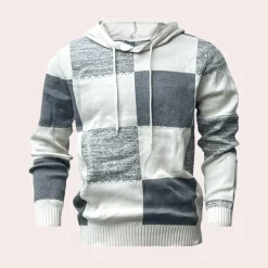 Truien & Vesten Heren*Greco - Heren trendy geruite zomertrui met capuchon