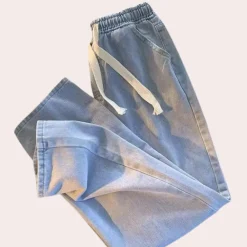 Broeken Heren*GREGORY - Modieuze Zomerse Denim Broek voor Heren