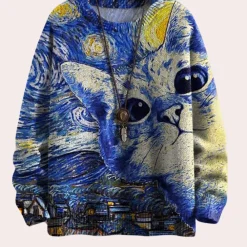 Truien & Vesten Dames*Gudruna - Comfortabele zomerse damestrui Blauw