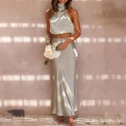 Sets Dames*GUILLAUME - Stijlvolle zomerse maxi rok set