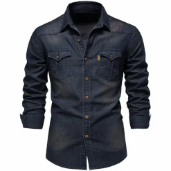 Shirts Heren*GUILLEM - Casual lange mouwen zomershirt