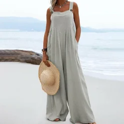 Jurken & Jumpsuits Dames*GUNVOR - Luchtige zomer jumpsuit
