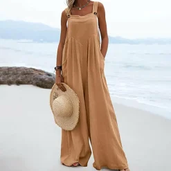 Jurken & Jumpsuits Dames*GUNVOR - Luchtige zomer jumpsuit