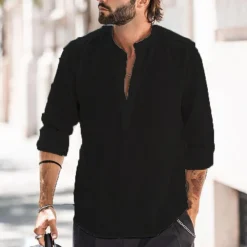 Shirts Heren*GUSTAVO - Casual zomer overhemd voor mannen