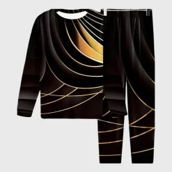 Sets Heren*Halfdan - Stijlvol zomers trainingspak voor heren Zwart