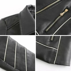 Leren Jassen Dames|Jassen Dames*HANNIE - Stijlvolle leren zomerjas