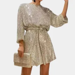 Jurken & Jumpsuits Dames*Havin - Elegante zomerse paillettenjurk voor dames