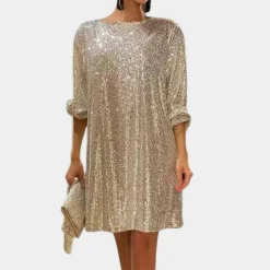 Jurken & Jumpsuits Dames*Havin - Elegante zomerse paillettenjurk voor dames