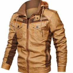 Leren Jassen Heren*Hawl Leren Jas - Zomerse Stijl