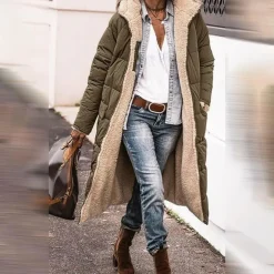 Jassen Dames*HAZEL - Lange winterjas voor dames