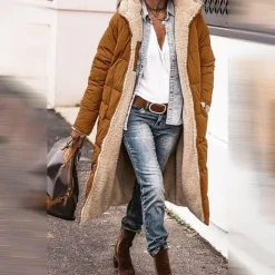 Jassen Dames*HAZEL - Lange winterjas voor dames