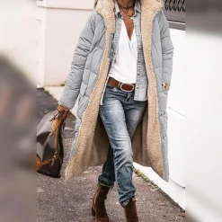 Jassen Dames*HAZEL - Lange winterjas voor dames