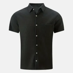 Shirts Heren*Heren casual zomer overhemd met korte mouwen