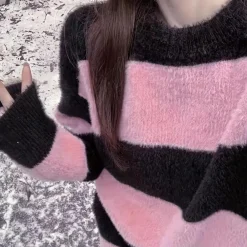 Truien & Vesten Dames*Hildimar - Comfortabele oversized trui voor dames Roze