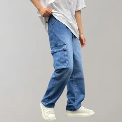 Broeken Heren*Hjalte - Zomerse cargo broek met meerdere zakken