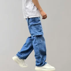 Broeken Heren*Hjalte - Zomerse cargo broek met meerdere zakken