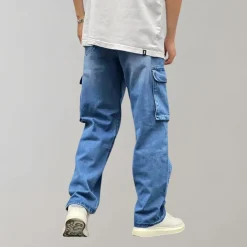 Broeken Heren*Hjalte - Zomerse cargo broek met meerdere zakken