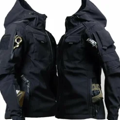 Jassen Heren*HUBERT - Lichte Veldjas met Capuchon voor de Zomer