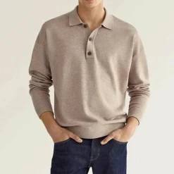 Shirts Heren*Ian - Casual T-shirt met lange mouwen voor de zomer