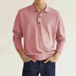 Shirts Heren*Ian - Casual T-shirt met lange mouwen voor de zomer