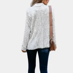 Blazers & Blouses Dames*Ines - Chique glitterblazer voor dames, perfect voor de zomer