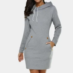 Truien & Vesten Dames*Ines - Lichte zomerjurk met capuchon voor vrouwen