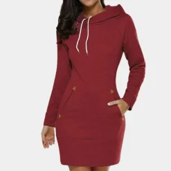 Truien & Vesten Dames*Ines - Lichte zomerjurk met capuchon voor vrouwen