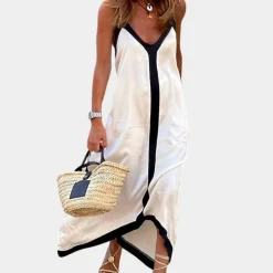 Jurken & Jumpsuits Dames*Inga - Zomerse dames maxi-jurk met spaghettiband