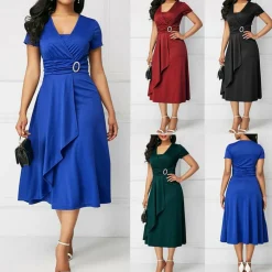 Jurken & Jumpsuits Dames*INGE - Elegante midi zomerjurk