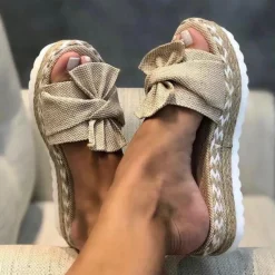 Damesschoenen*Irma - Elegante zomersandalen voor dames met strik