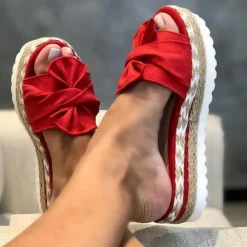 Damesschoenen*Irma - Elegante zomersandalen voor dames met strik