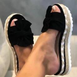 Damesschoenen*Irma - Elegante zomersandalen voor dames met strik