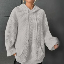 Truien & Vesten Dames*ISABEL - Comfortabele chique zomer hoodie