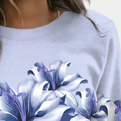 Topjes & Shirts Dames*ISAURA - Luxe Zomersweatshirt voor Dames