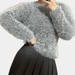 Truien & Vesten Dames*Isolda - Comfort Ronde hals Trui Grijs