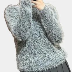 Truien & Vesten Dames*Isolda - Comfort Ronde hals Trui Grijs